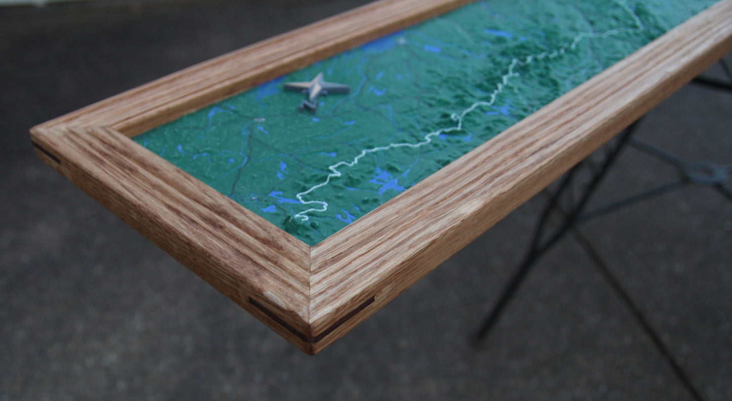 Large 3D Appalachian Trail Map