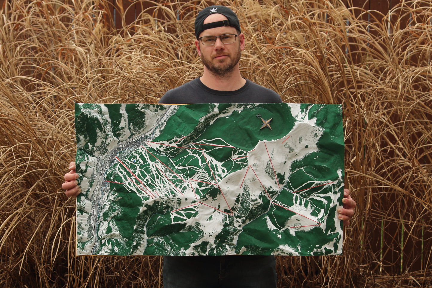 Custom 3D topographical map