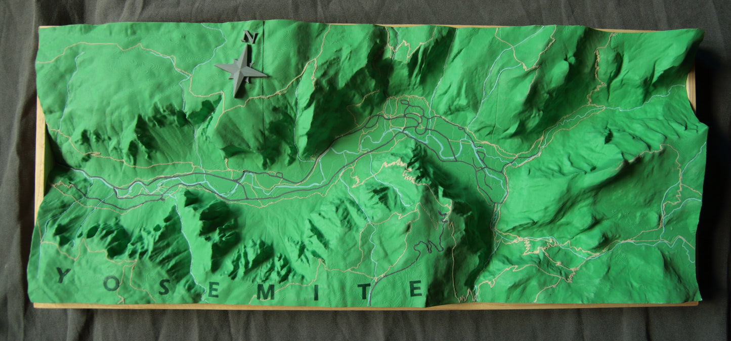 Custom 3D topographical map