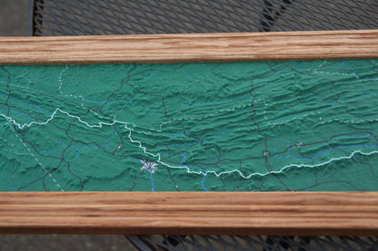 Large 3D Appalachian Trail Map