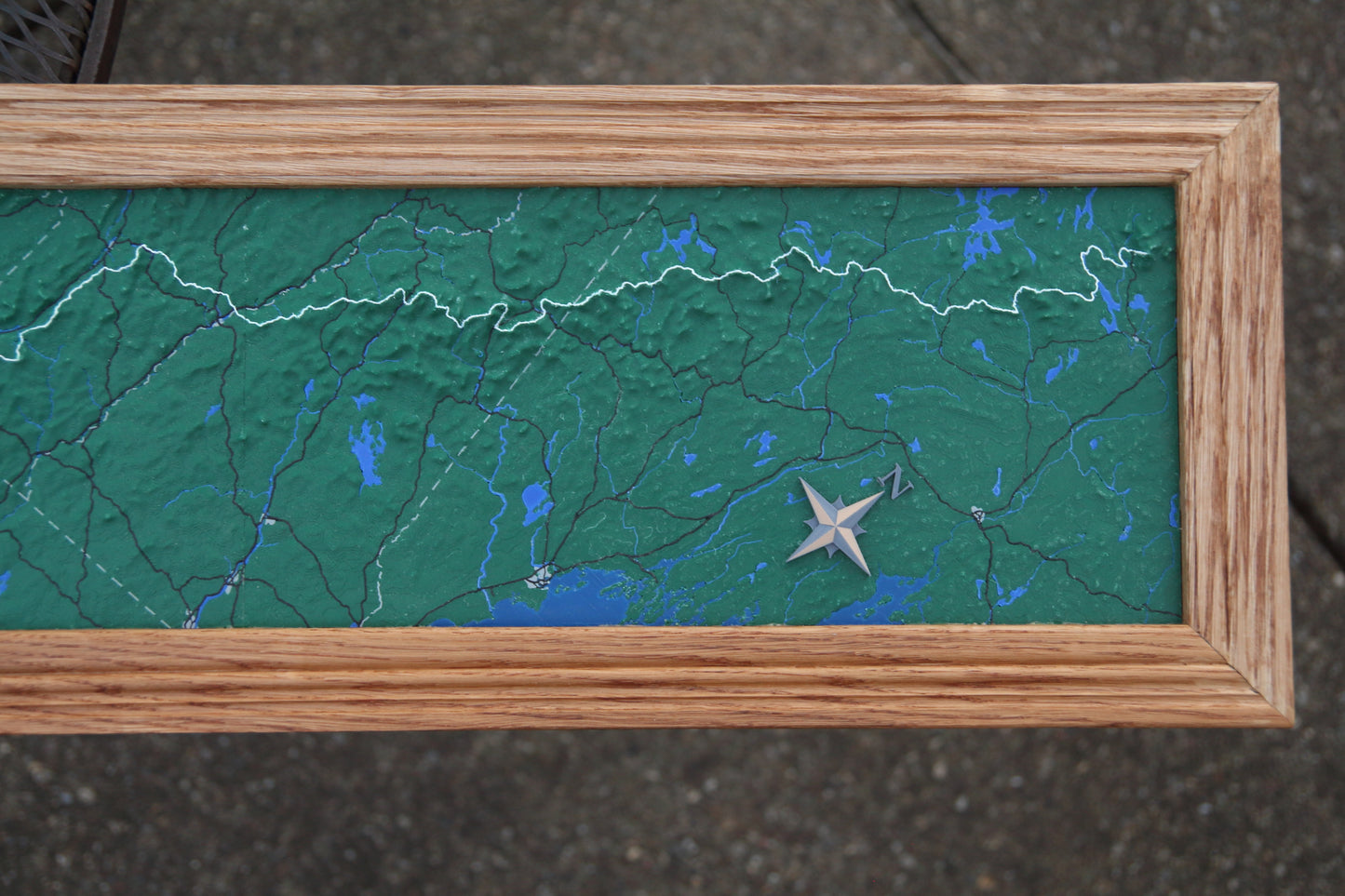 Large 3D Appalachian Trail Map