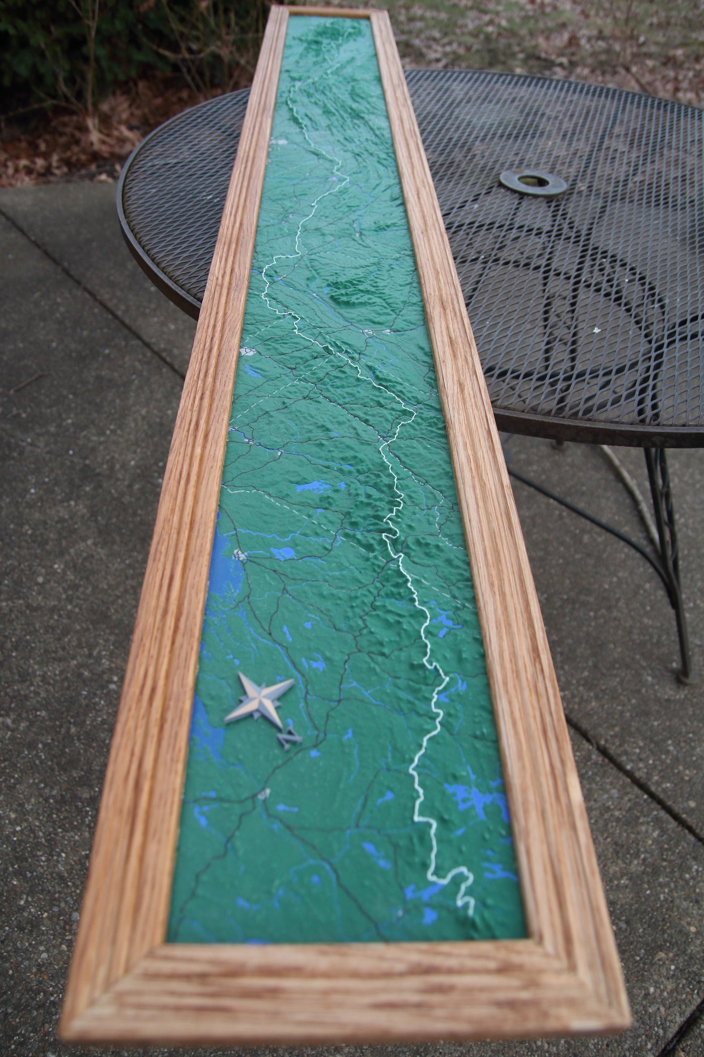 Custom 3D topographical map