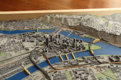 Pittsburgh 3D Topographic Map