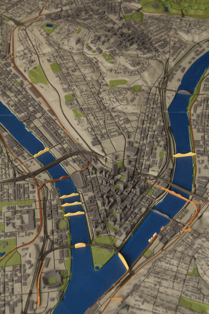 Pittsburgh 3D Topographic Map