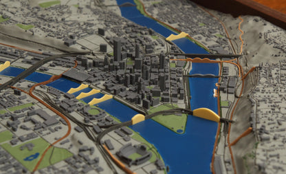 Pittsburgh 3D Topographic Map