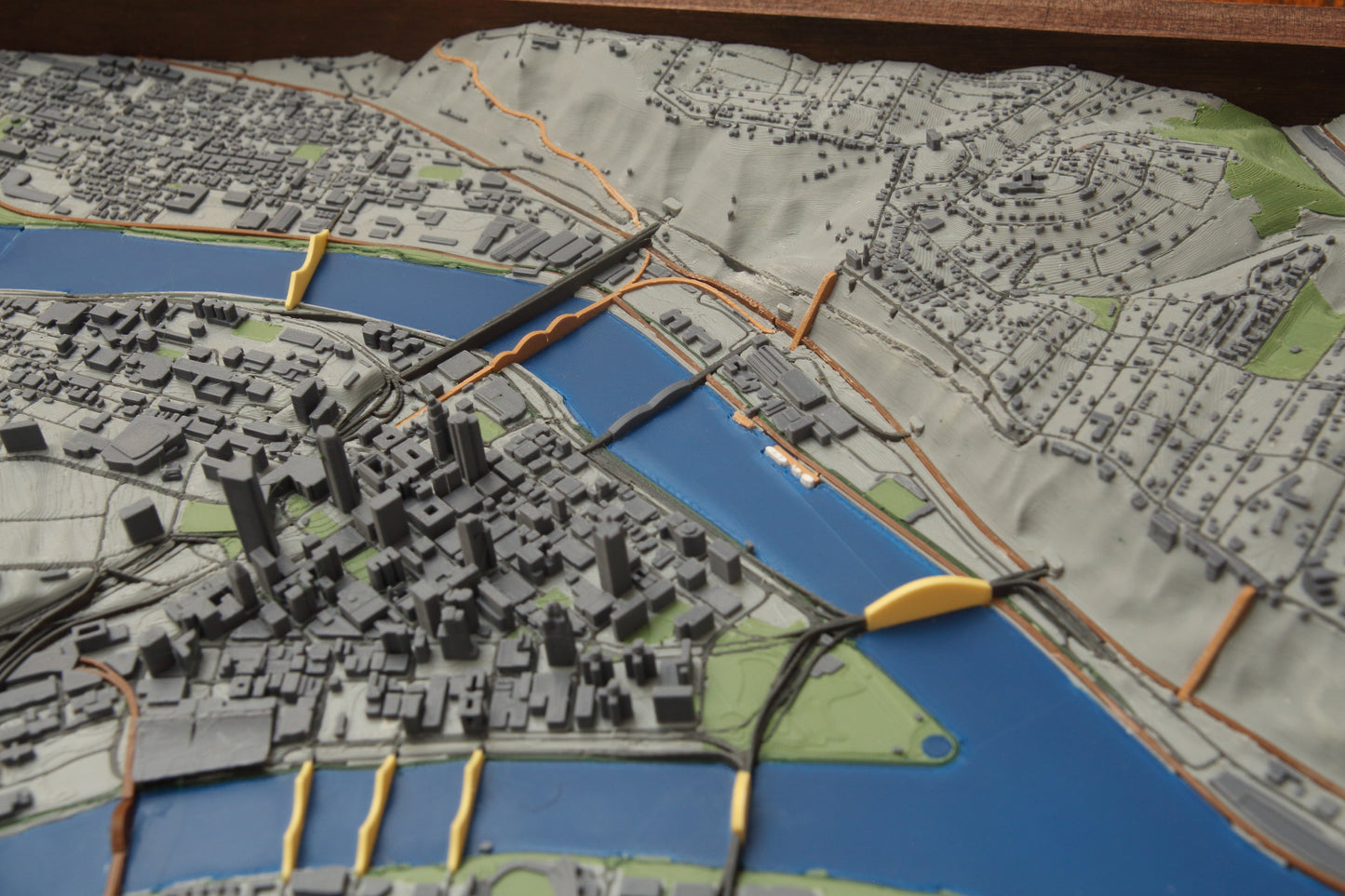 Pittsburgh 3D Topographic Map