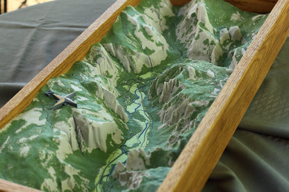 Yosemite 3D topographic map