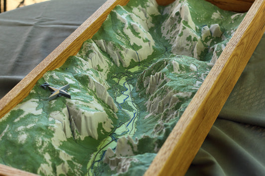 Yosemite 3D topographic map