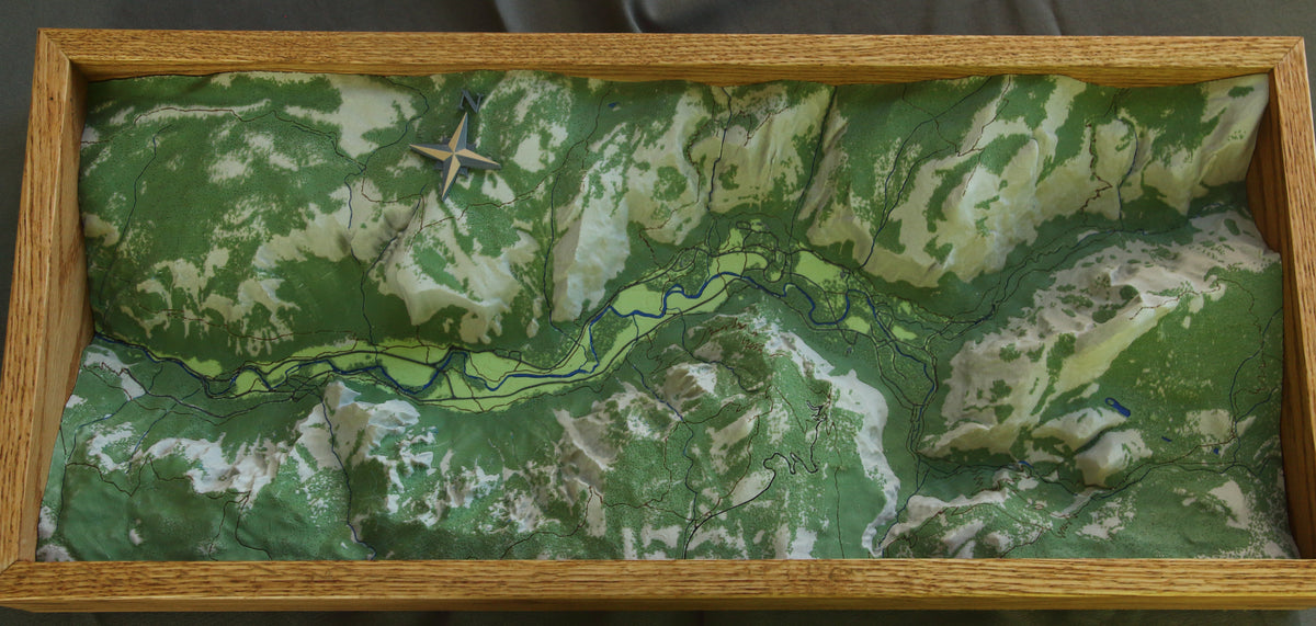 Yosemite 3D topographic map