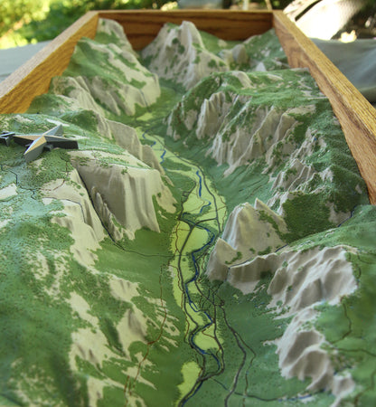 Yosemite 3D topographic map