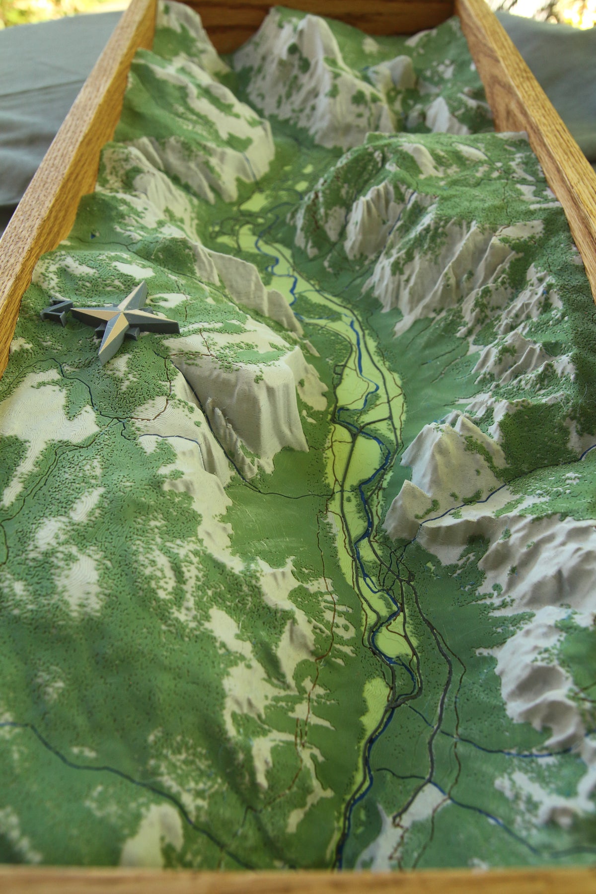 Yosemite 3D topographic map