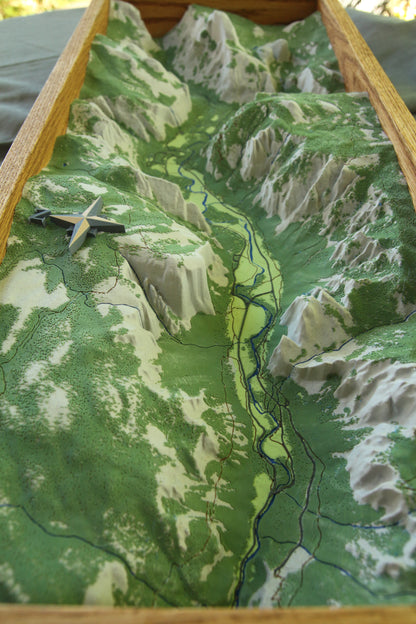 Yosemite 3D topographic map