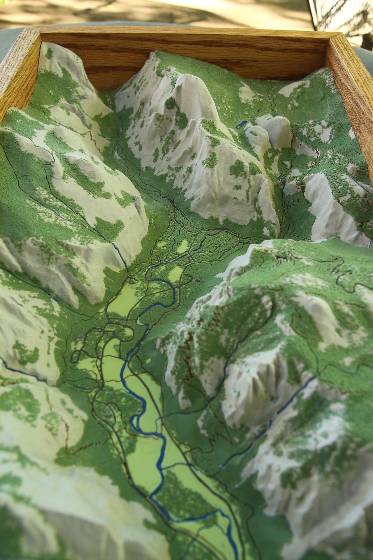 Yosemite 3D topographic map