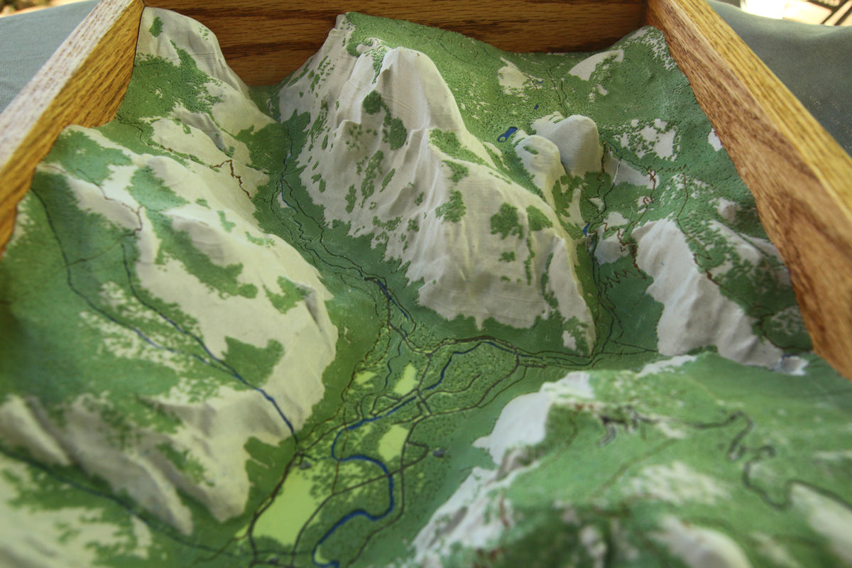 Yosemite 3D topographic map