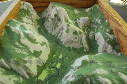 Yosemite 3D topographic map