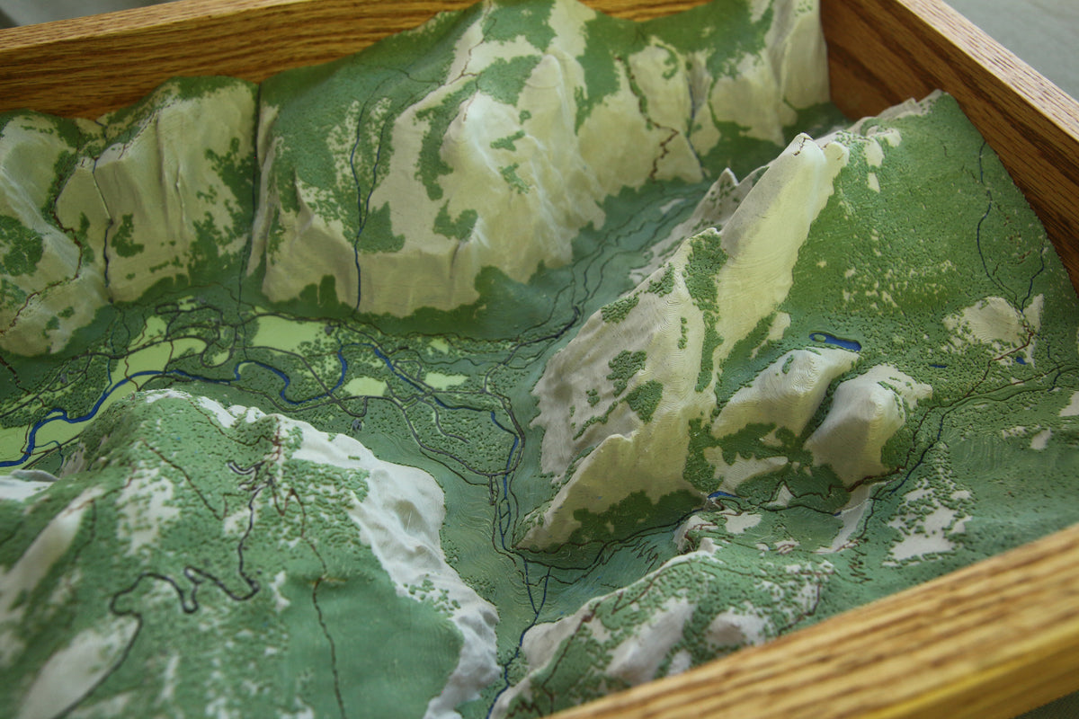 Yosemite 3D topographic map