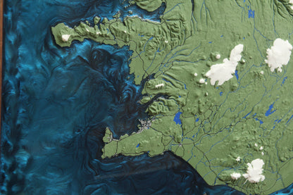 3D Topographic Icleand Map