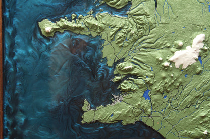 3D Topographic Icleand Map