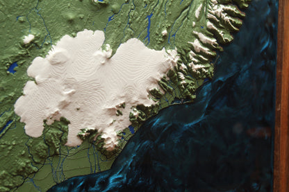 3D Topographic Icleand Map