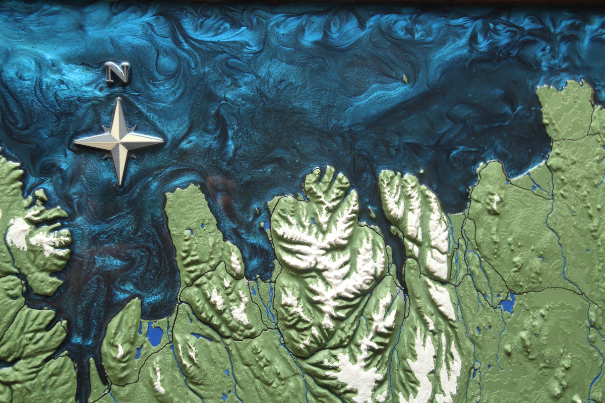 3D Topographic Icleand Map