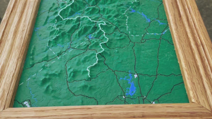 Large 3D Appalachian Trail Map